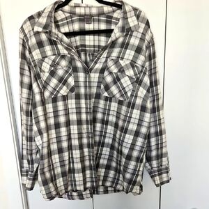 Eddie Bauer Green Plaid Button Down